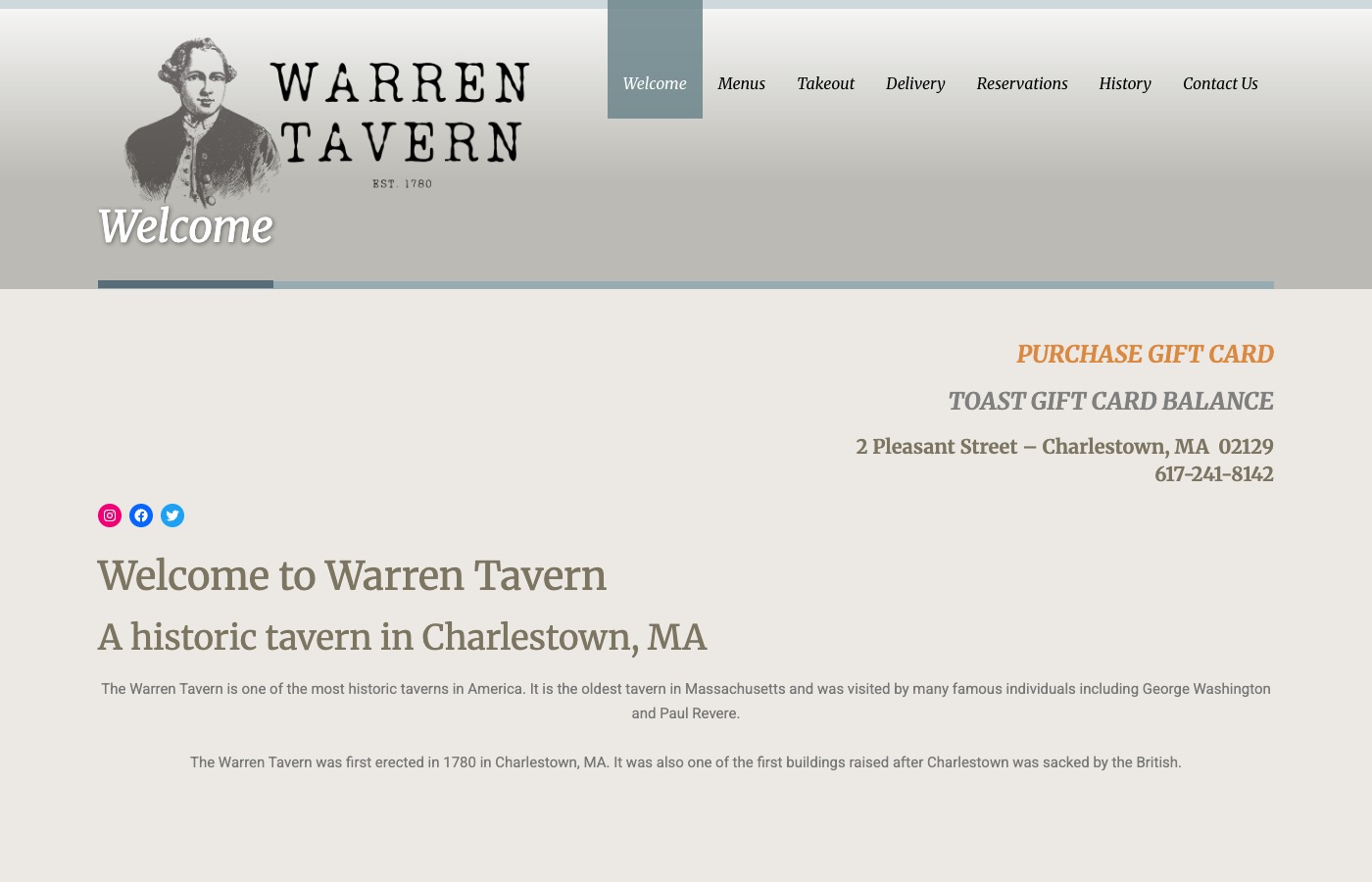 Warren Tavern — original site
