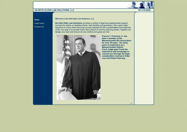 Ab Initio Elder Law Solutions, LLC — old site