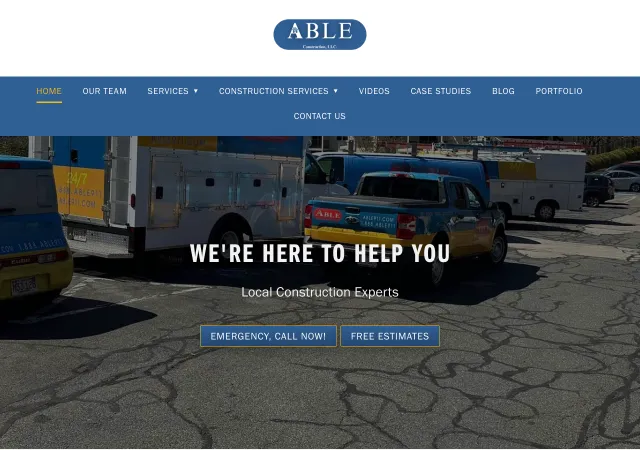 Able Construction, LLC — original site