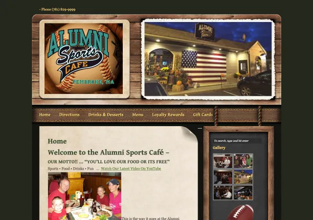 Alumni Sports Cafe — original site