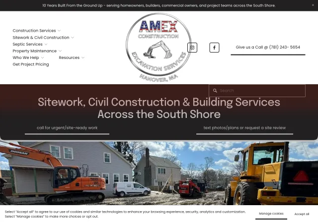 AMEX Construction LLC — original site