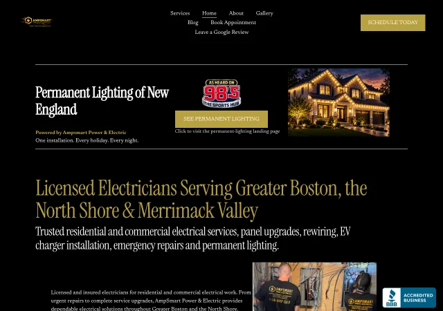 AmpSmart Power & Electric — original site