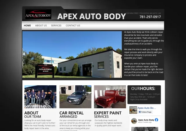Apex Auto Body — old site