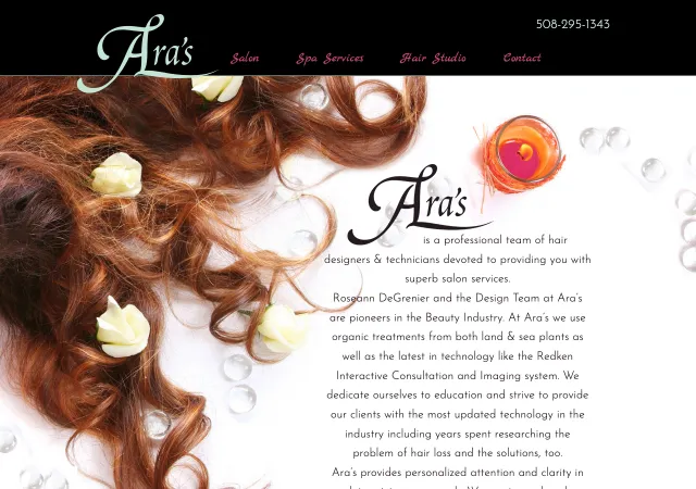 Ara's Salon and Spa — old site