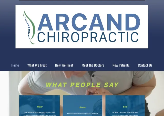 Arcand Chiropractic — old site