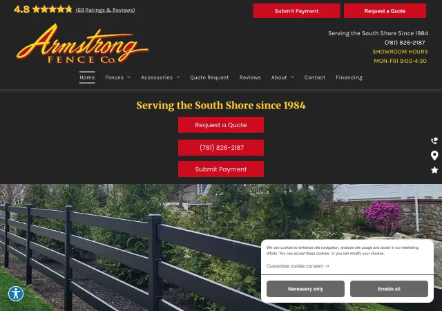 Armstrong Fence Inc — original site