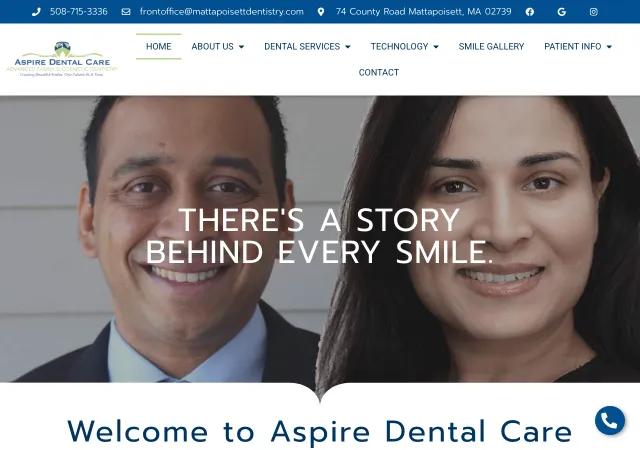Aspire Dental Care — original site