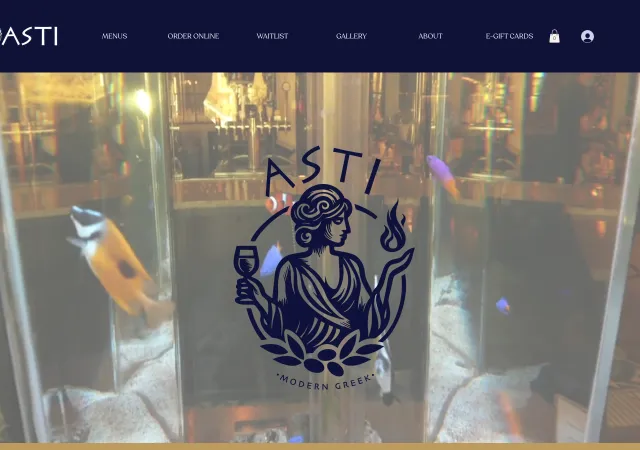 Asti Modern Greek — old site