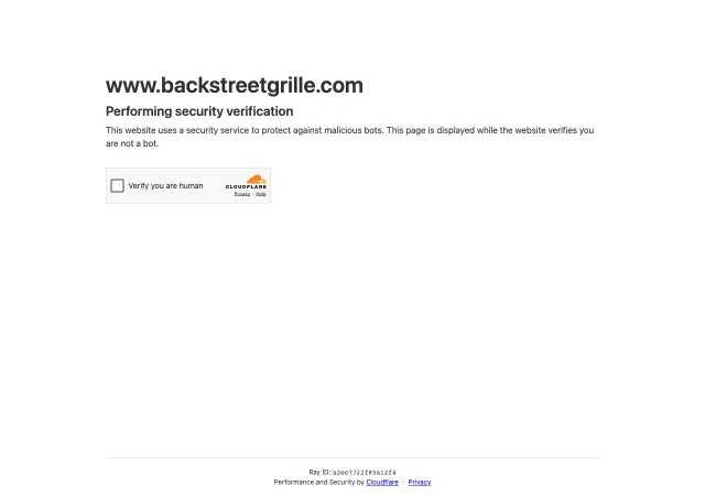 Backstreet Grille & Tavern — original site