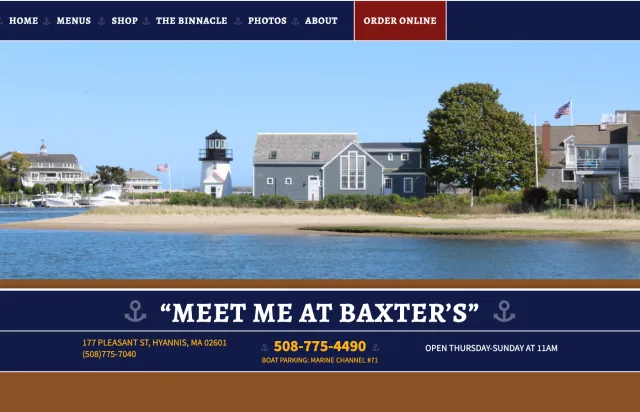Baxter's Cape Cod — original site