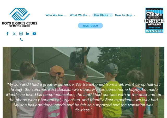 Camp Riverside — Boys & Girls Clubs of Metro South — original site
