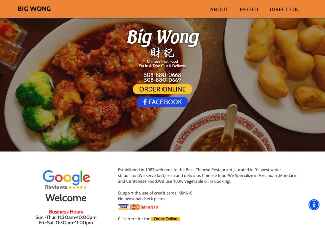 Big Wong — original site