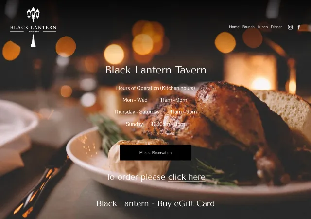 Black Lantern Tavern — original site