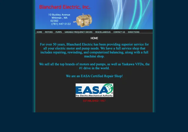 Blanchard Electric, Inc. — old site