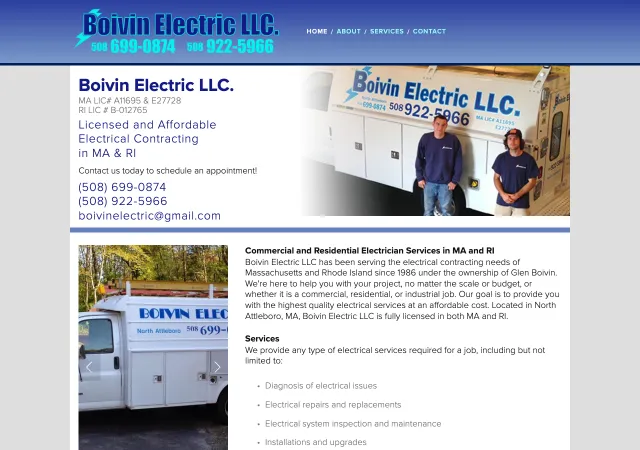 Boivin Electric LLC — original site