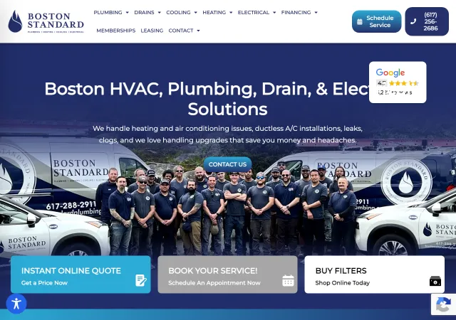 Boston Standard Plumbing — original site