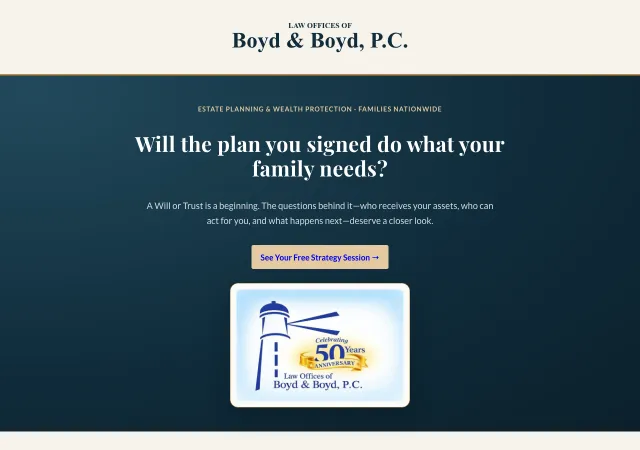 Boyd & Boyd, P.C. — original site