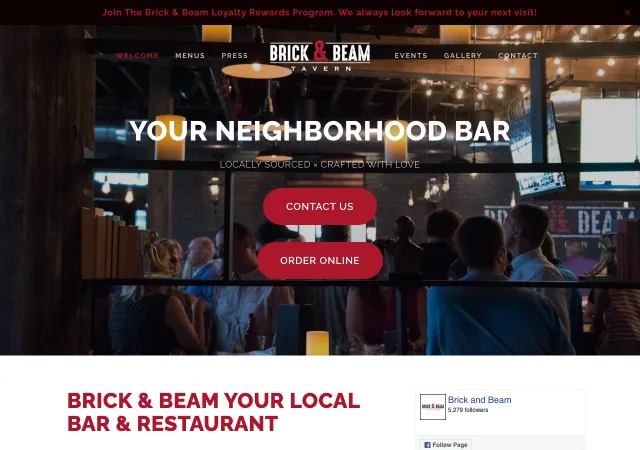 Brick & Beam Tavern — original site