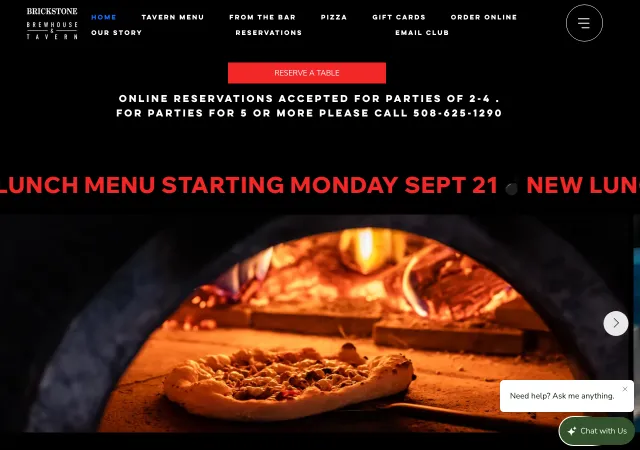 Brickstone Brewhouse & Tavern — old site