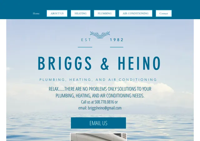 Briggs & Heino Plumbing & Heating — old site
