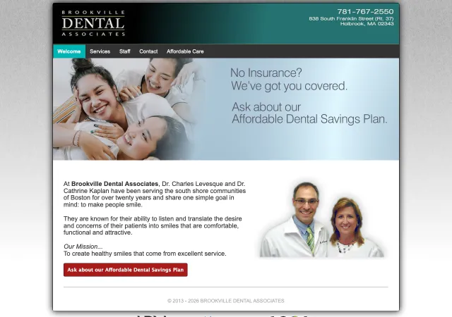 Brookville Dental Associates — old site
