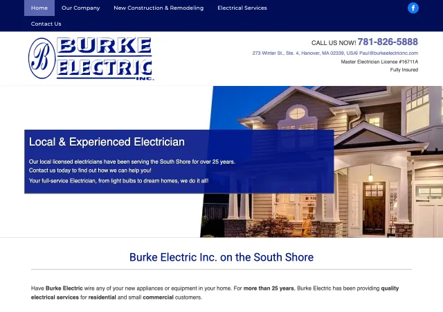 Burke Electric Inc. — original site