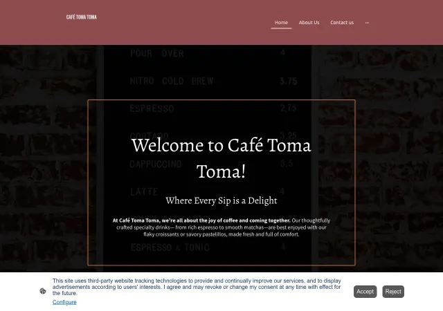 Café Toma Toma — original site