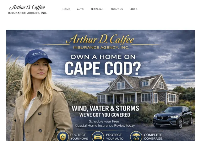 Arthur D. Calfee Insurance Agency — old site
