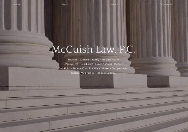 McCuish Law, P.C. — old site
