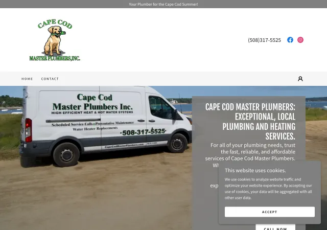Cape Cod Master Plumbers — old site