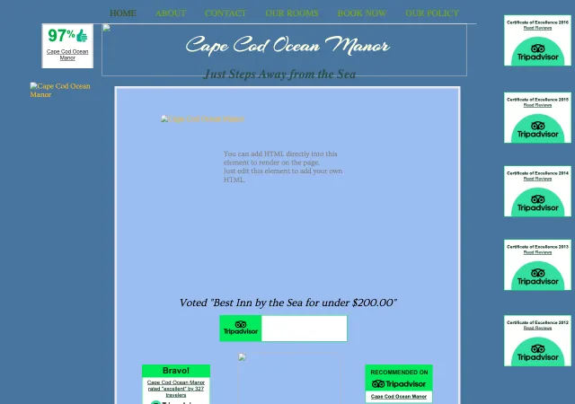 Cape Cod Ocean Manor &mdash; original site