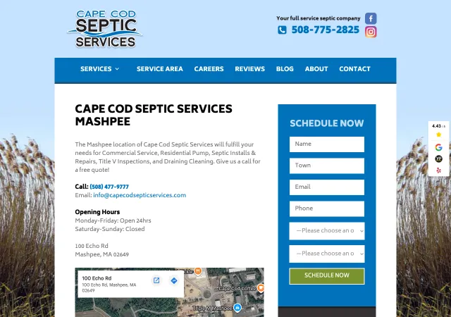Cape Cod Septic Services — original site
