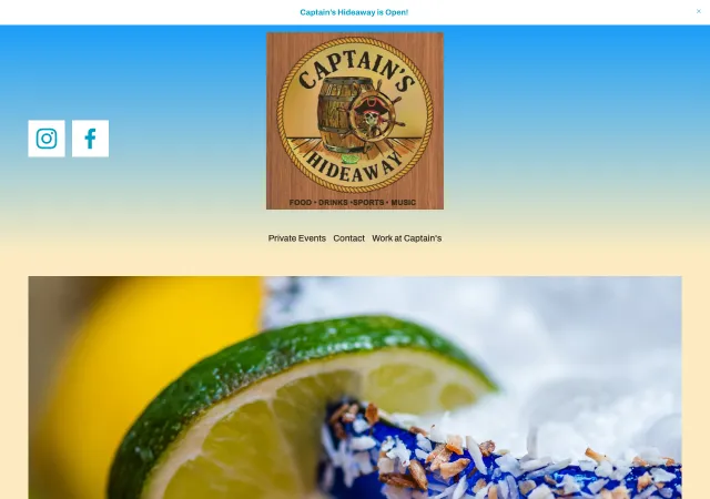 Captain's Hideaway — original site