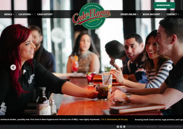 Cask 'n Flagon — original site