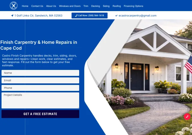 Castro Finish Carpentry — original site