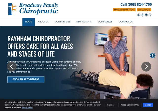 Broadway Family Chiropractic — old site