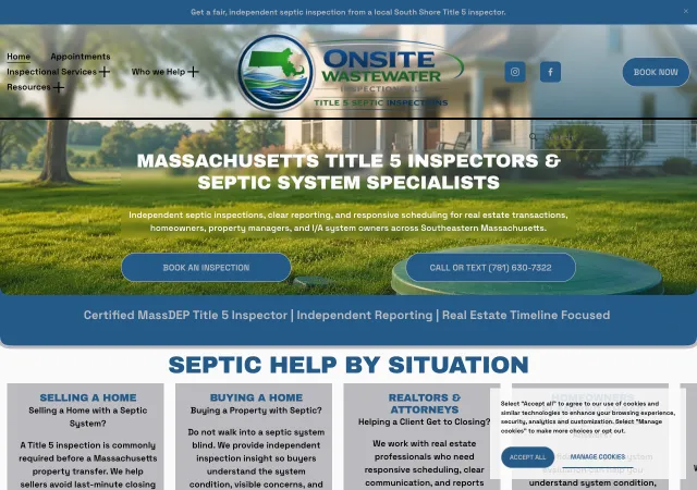 Onsite Wastewater Inspections LLC — original site