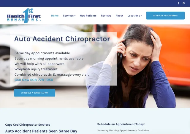Health First Rehab Chiropractic — original site