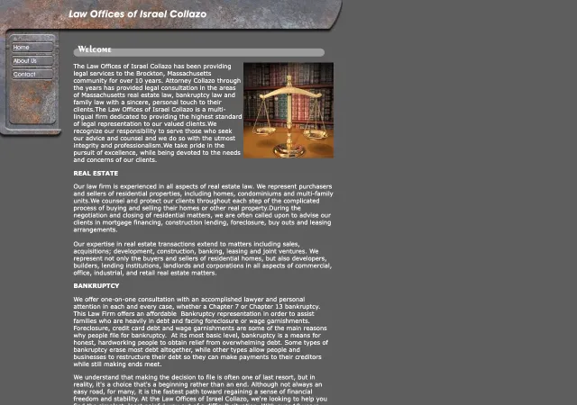 Law Offices of Israel Collazo — old site