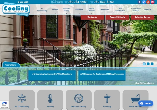 Cooling Unlimited, Inc. — original site