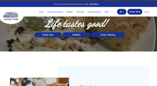 The Corner Cafe — original site