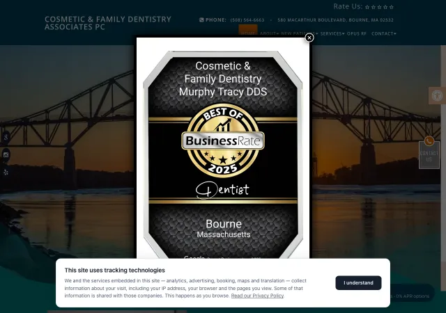Cosmetic & Family Dentistry Associates PC — old site