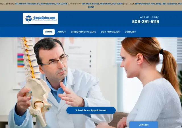 Costa Chiropractic — old site