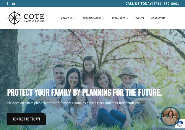 Cote Law Group — original site