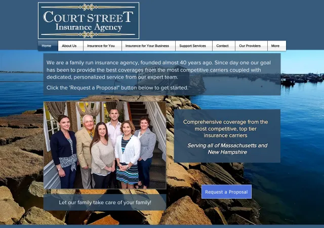 Court Street Insurance Agency — old site