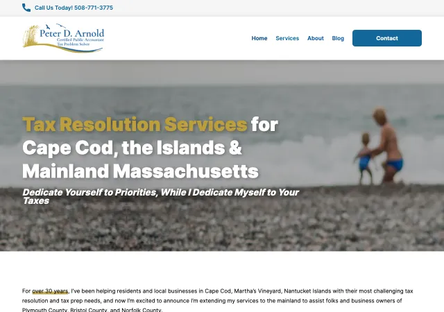Peter D. Arnold, CPA — original site