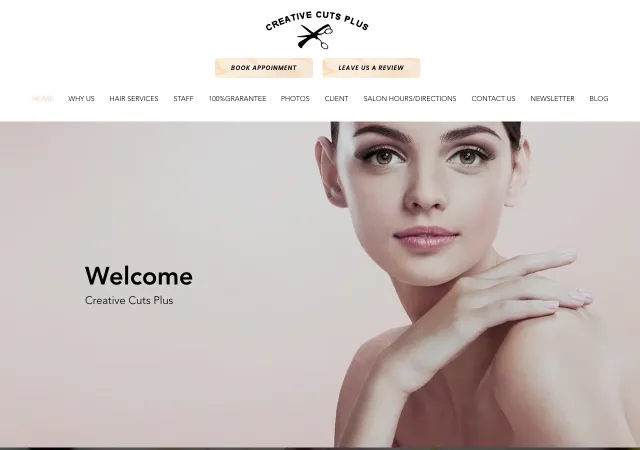 Creative Cuts Plus — old site