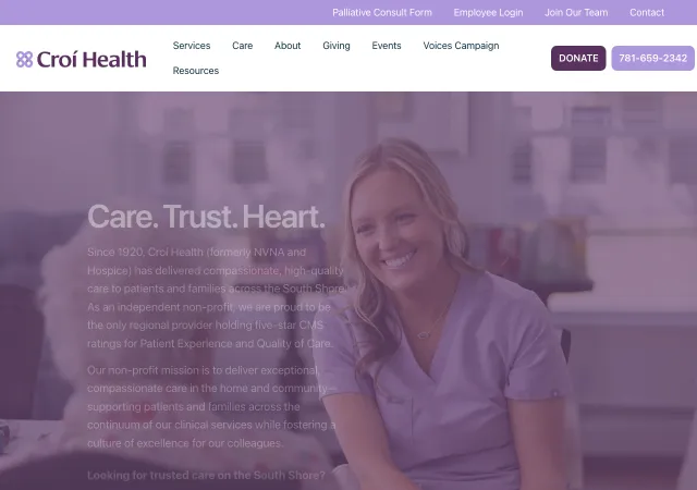 Croí Health — original site