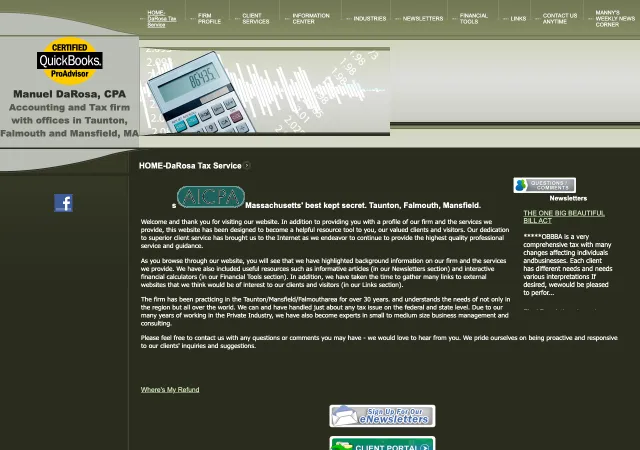 Manuel DaRosa, CPA — DaRosa Tax Service — original site
