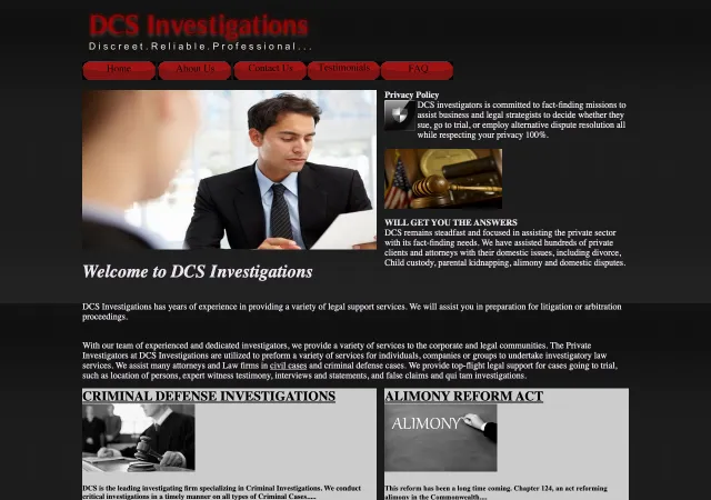 DCS Investigations — original site